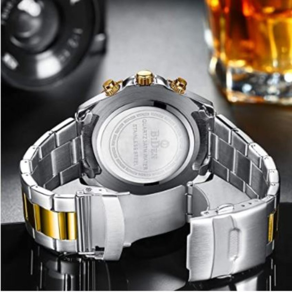 Stainless Steel Chronograph Casual Wrist Watch - Picture 4 of 6
